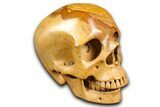 Realistic, Polished Picture Jasper Skull #382158-1